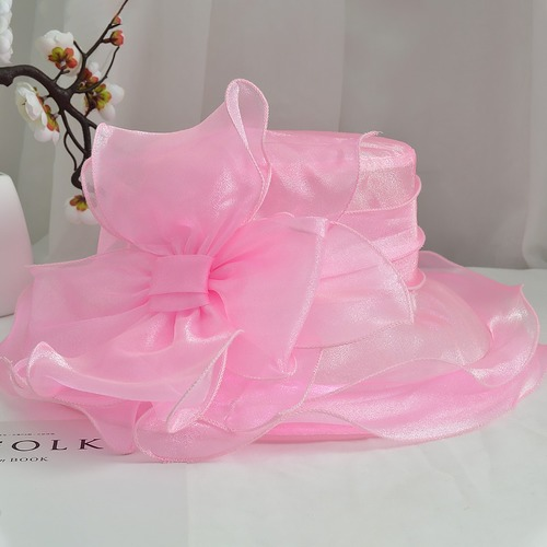 Ladies Hat Church Wide Brim Bucket Hats Women Summer Beach Foldable Sun Cap - Picture 24 of 26