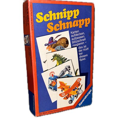 Cards Very Good: Snap Snap Game 1979 Ravensburger Travel Uncover Cards