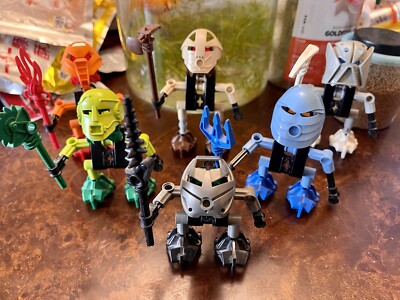 LEGO Bionicle Turaga Set of 6 8540 8541 8542 8543 8544 8545  Complete.