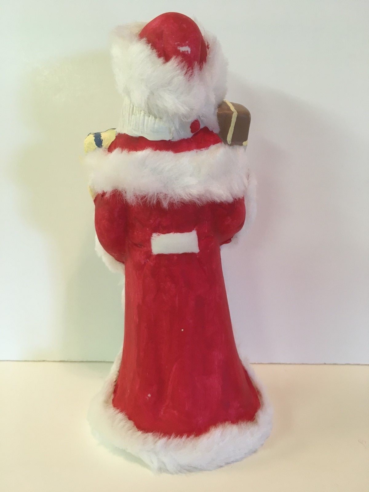 Vintage Collectable Ceramic Santa w/ White Faux Fur Trimming from K's