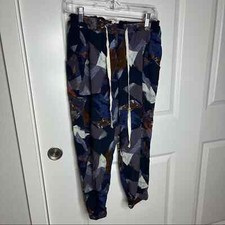 Aritzia Wilfred Blue Patterned Casual Tapered Leg Crop Pant Size XS
