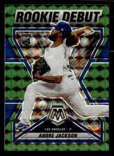 2022 Panini Mosaic #RD-20 Andre Jackson Rookie Debut Green Mosaic card