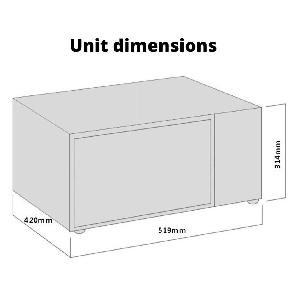 NEW Smeg 2 in 1 Microwave Oven Grill Convection 34L Stainless Steel