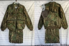 Vintage Garder Mauntain Lynch Hunting Camouflage Built In Seat Cushion Jacket L
