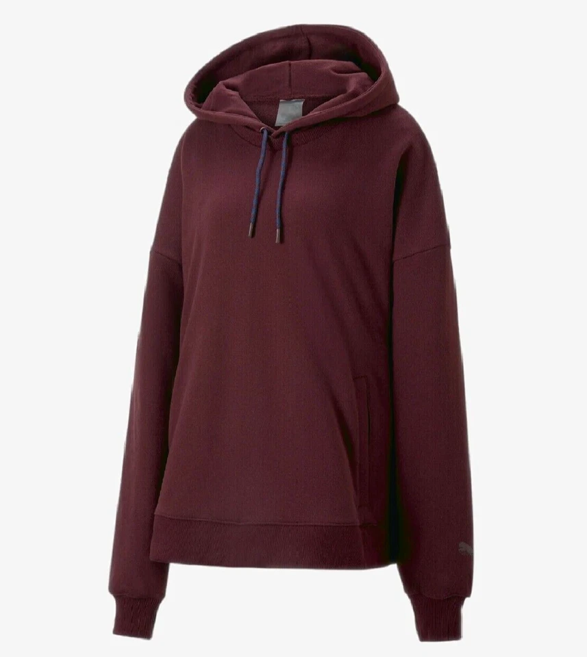 NUEVO CON ETIQUETAS XL PUMA X June Ambrose Para mujeres Harris Sudadera con Capucha Baloncesto Prendas exteriores Vino $150 Foto 4 de 4