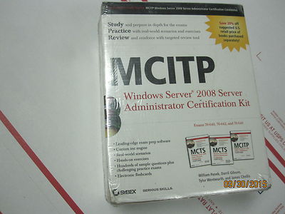 MCITP Windows Server 2008 Server Administrator Certification Kit Gibson, Darril 