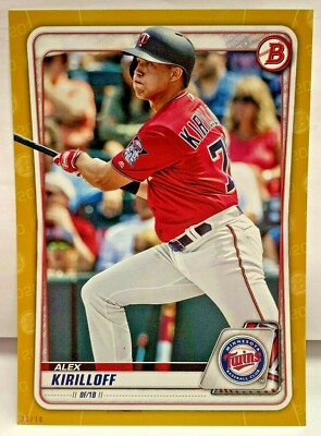 Alex Kirilloff 2020 Bowman Prospect #BP-80 - Übergröße 5x7 Gold #' D 3/10 -