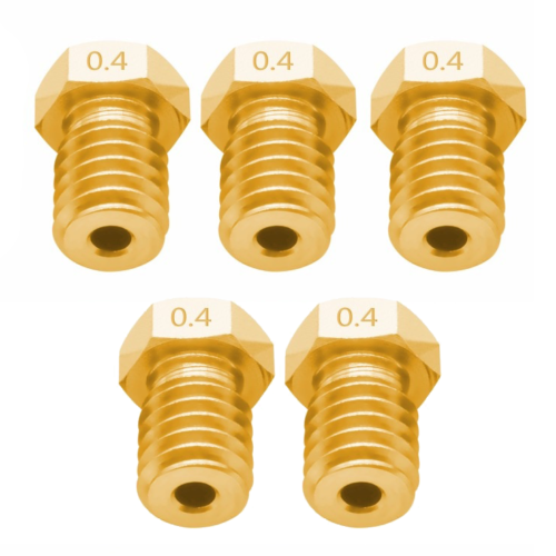 5x 0,4mm Düse Düse für Prusa i3 MK3 / MK3S E3D Extruder 3D Drucker + Schraubenschlüssel - Bild 2 von 5