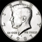 1987 P Kennedy Half Dollar - BU