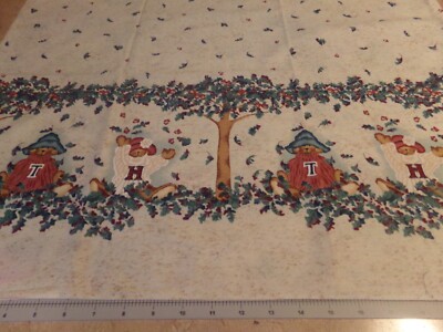 1 YD X 44'' VINTAGE ''BEARY FALL DAY BORDER'' PAST & PRESENTS /DAISY KINGDOM #4849