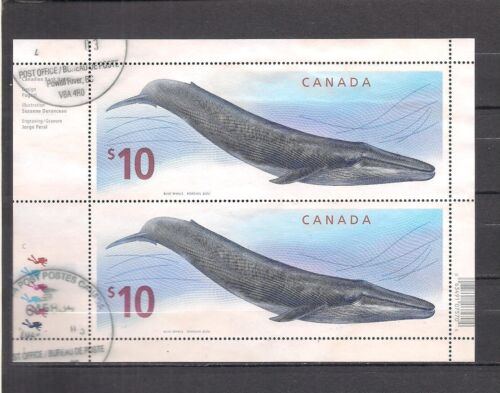 Canada #2405 used sheet Whales VF PowerRiver BC