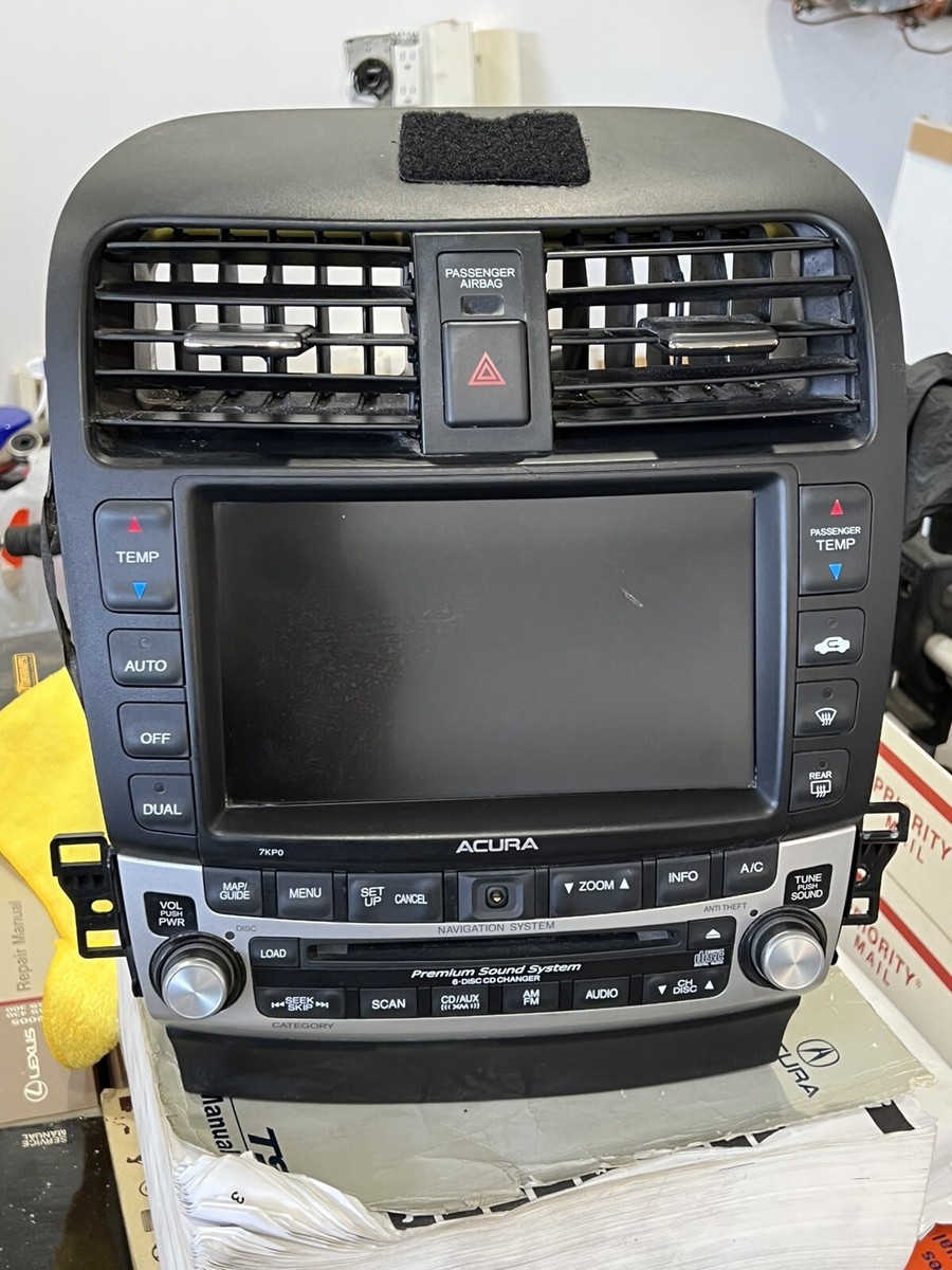 Acura TSX 6 Disc CD Changer Player Navigation Screen Radio Climate