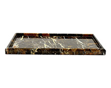 Bathroom Tray - Luxury Bathroom Vanity Tray of Michelangelo Marble