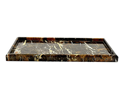 Bathroom Tray - Luxury Bathroom Vanity Tray of Michelangelo Marble