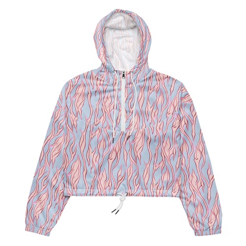 PINK THORN - Women’s cropped windbreaker - Picture 13 of 14