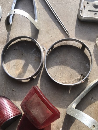 1955 Chevy Bel Air Part Lot; Trim, Reflectors, Mirror, etc. - Picture 9 of 12