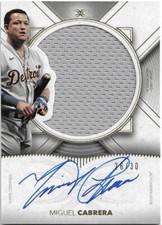 2021 Topps Definitive MIGUEL CABRERA Auto Relic /30