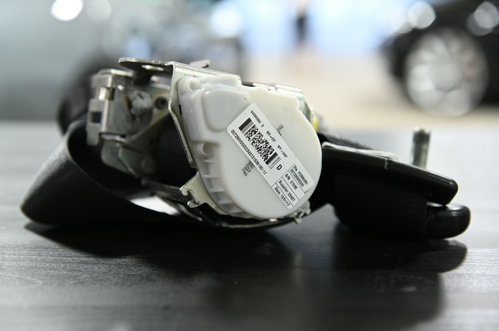 Ferrari 488 GTB RH Seatbelt (repaired) Great Condition