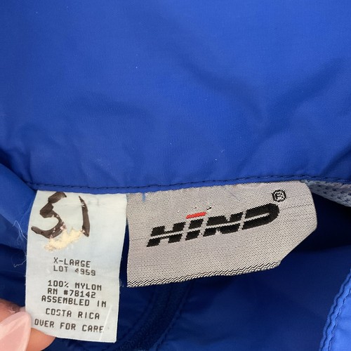 Chaqueta HIND Para Hombre Talla XL De Colección 1/4 Cremallera Caparazón Suave Azul Rompevientos SAU - Imagen 8 de 8