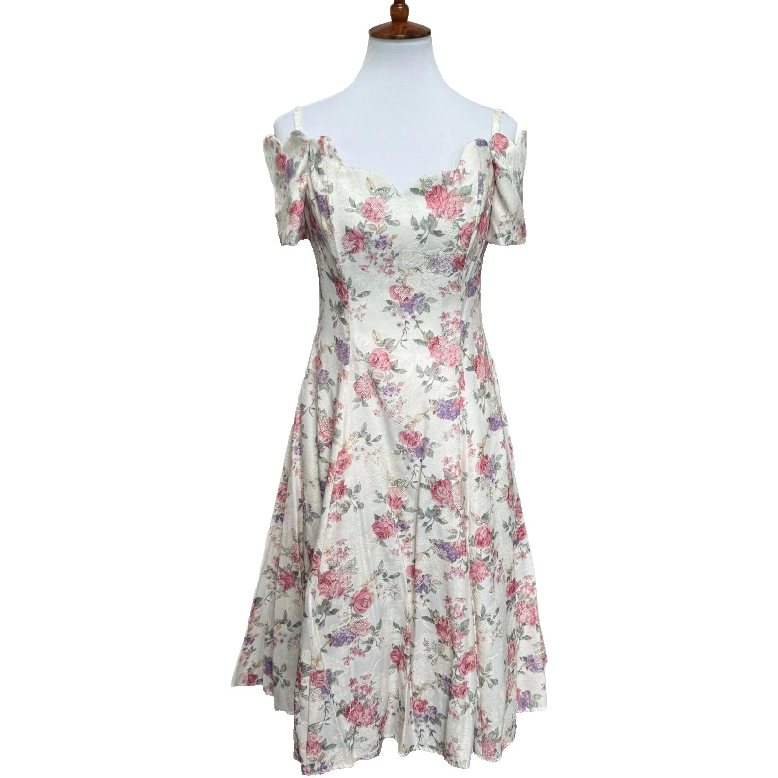 Cotton Blend Party Vintage Dresses for Women