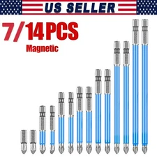 14/7 Magnetic screwdriver bit Bits set PH2 Anti-slip Hex Shank Screw Cross Head