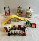 Vintage 1963 Fisher Price Little People Amusement Park #932 Near Complete HTF