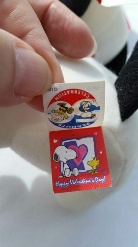 Baby Snoopy and Woodstock Squeaking 50th Anniversary Plush Stuffed Val. Day 8" - Picture 10 of 12