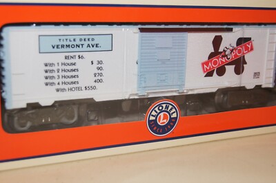 Lionel MONOPOLY CARS TWO PACK 6-39376 NMIB