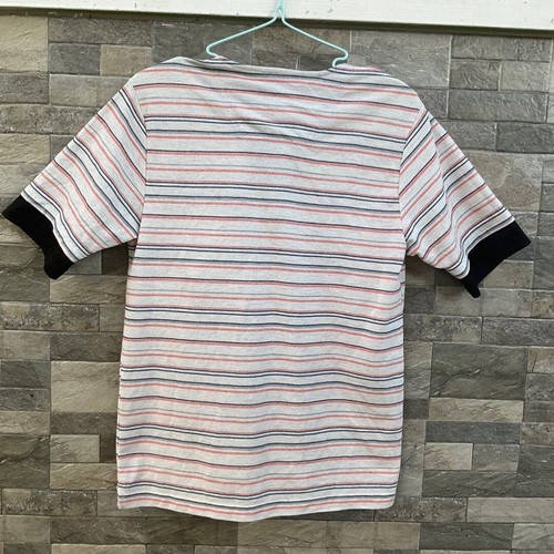 Kangol striped men’s Tshirt quarter zip golf tennis top Size US Medium - Picture 3 of 10