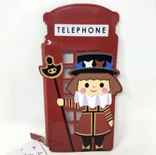 New Disney Parks It's a Small World Beefeater Zip Case UK Telephone Booth