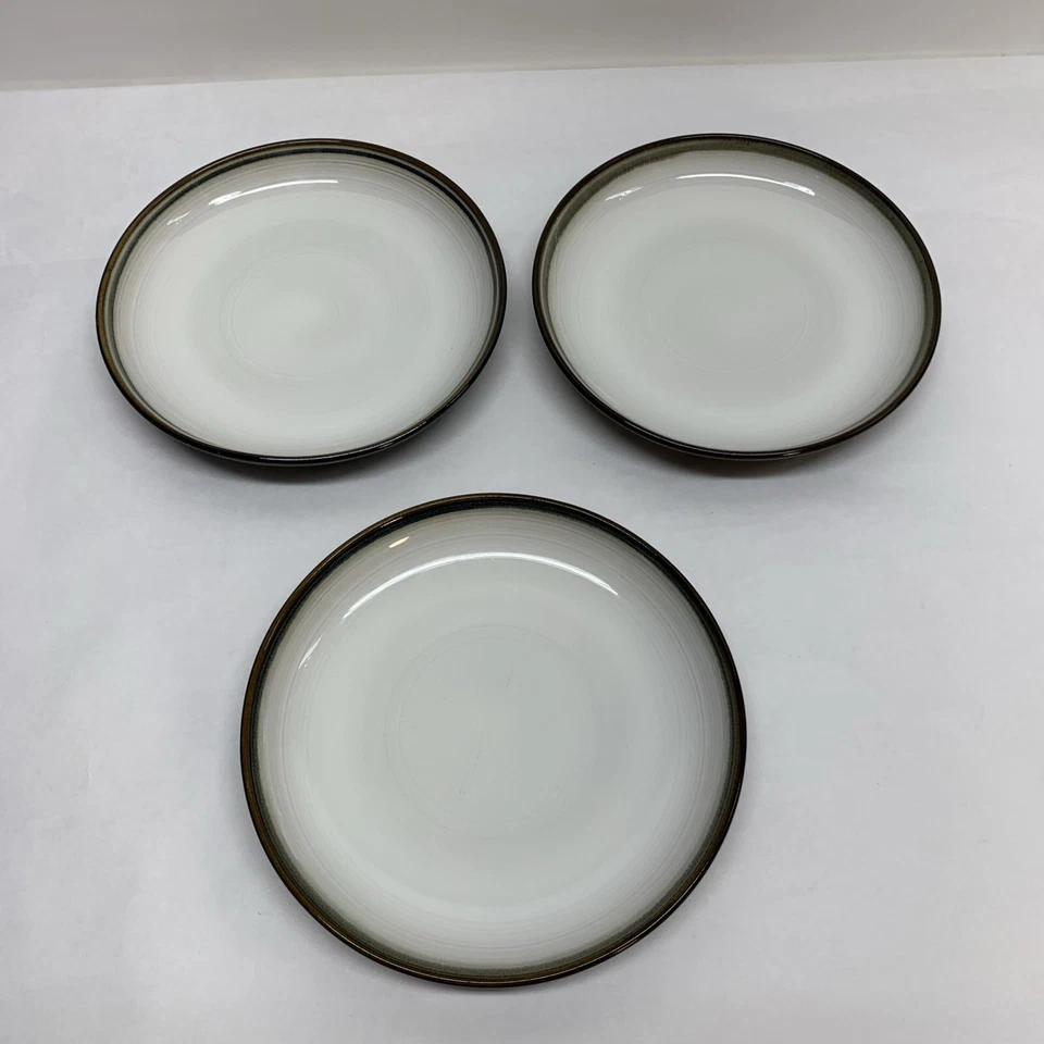 Sango Jetta black Dessert Salad plates 4830 Set 3 - Image 2 of 4