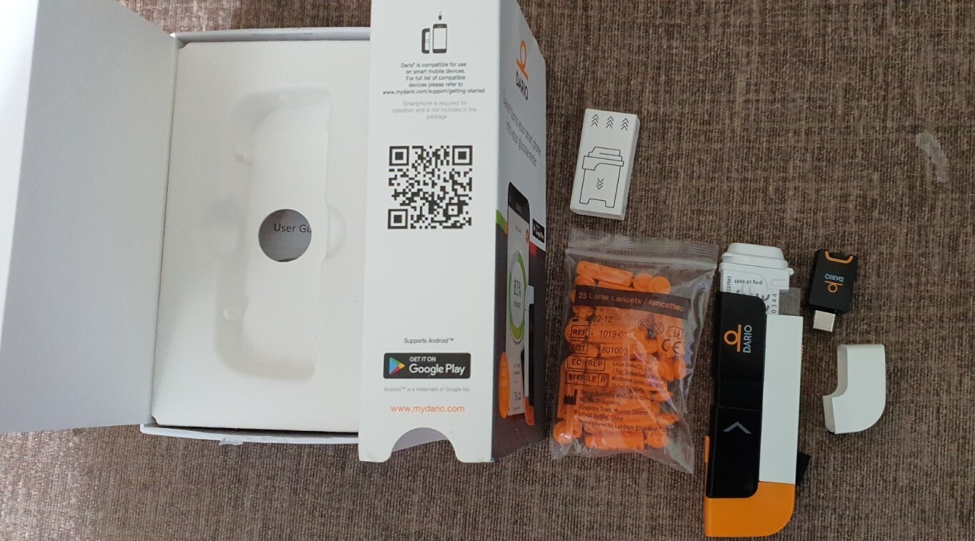 Dario Blood Glucose Meter/Monitor/System For Android iPhones RRP £120 eBay