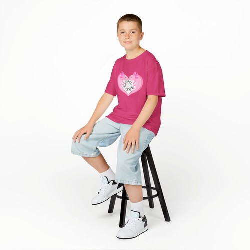 Kids Heart Love Tee, Children's T-Shirt, Valentine's Day Gift, Cute, axolotl - Picture 48 of 54