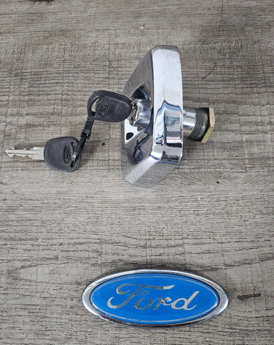 FORD CORTINA MK4 MK5 ESTATE CHROME BOOT LOCK WITH X2 KEY 79GB N43400AD N.O.S - Picture 2 of 3
