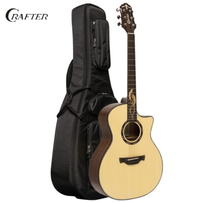Crafter SM G-MAHO CE Grand Auditorium Acoustic-Electric Guitar W/ Gig Bag