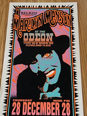 90s vintage poster「MARILYN MANSON」 90s vintage poster「MARILYN MANSON」