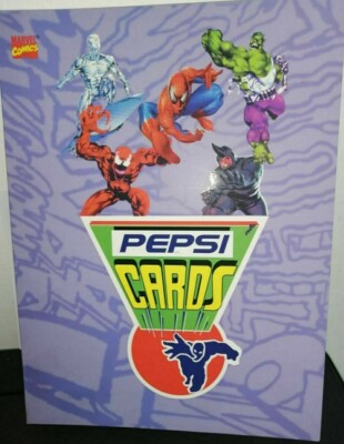 1995 Marvel Pepsicards Binder + Full Set Basic + Specials + Holograms Reprint