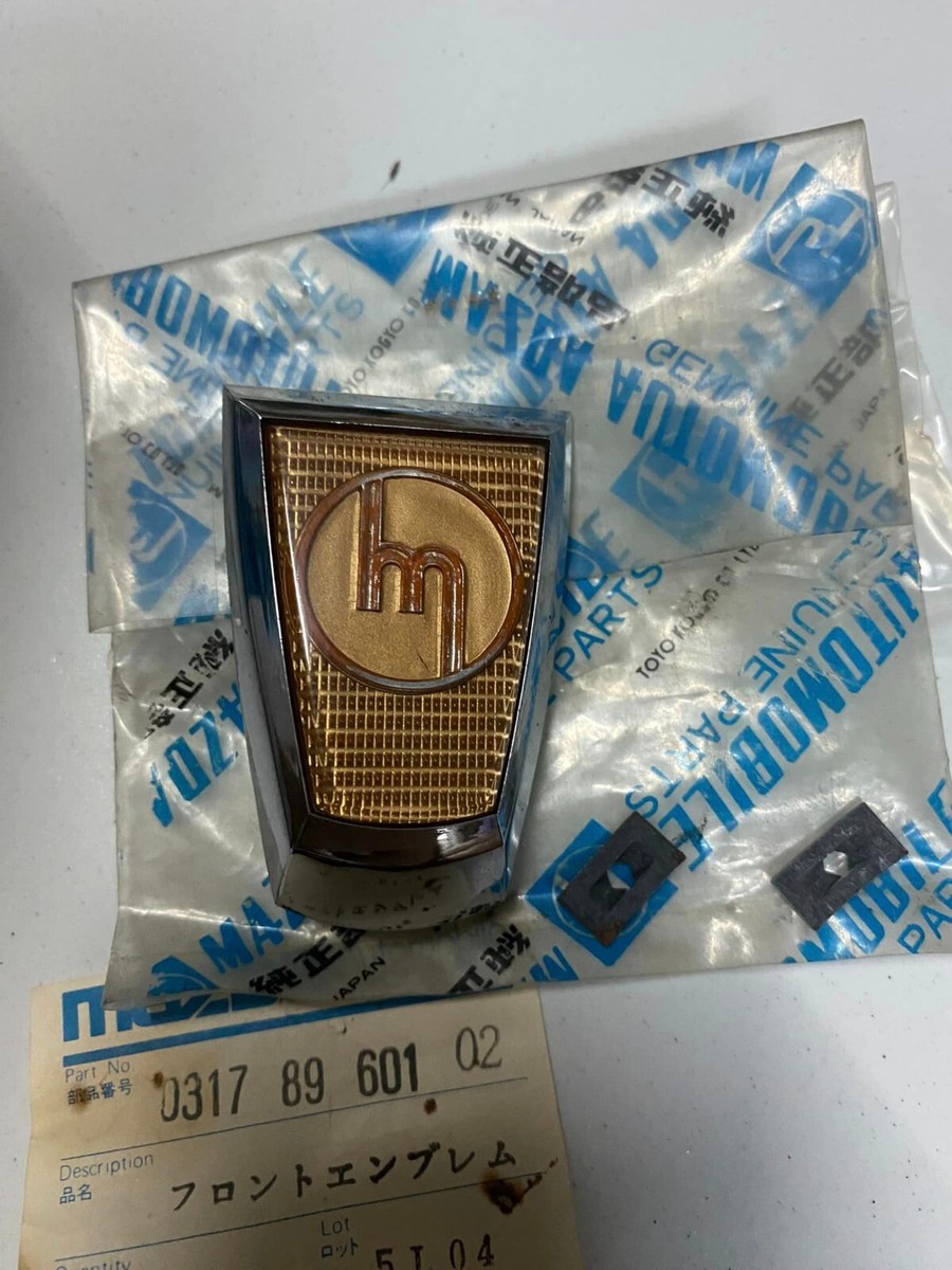 Mazda 1000 1200 Familia Front Hood emblem Badge Genuine Part NOS
