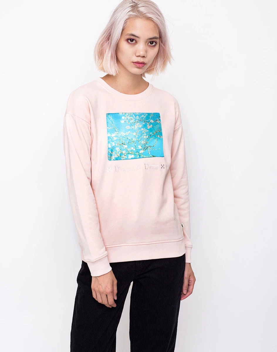 S VANS X VAN GOGH BLOSSOM CREWNECK PINK-