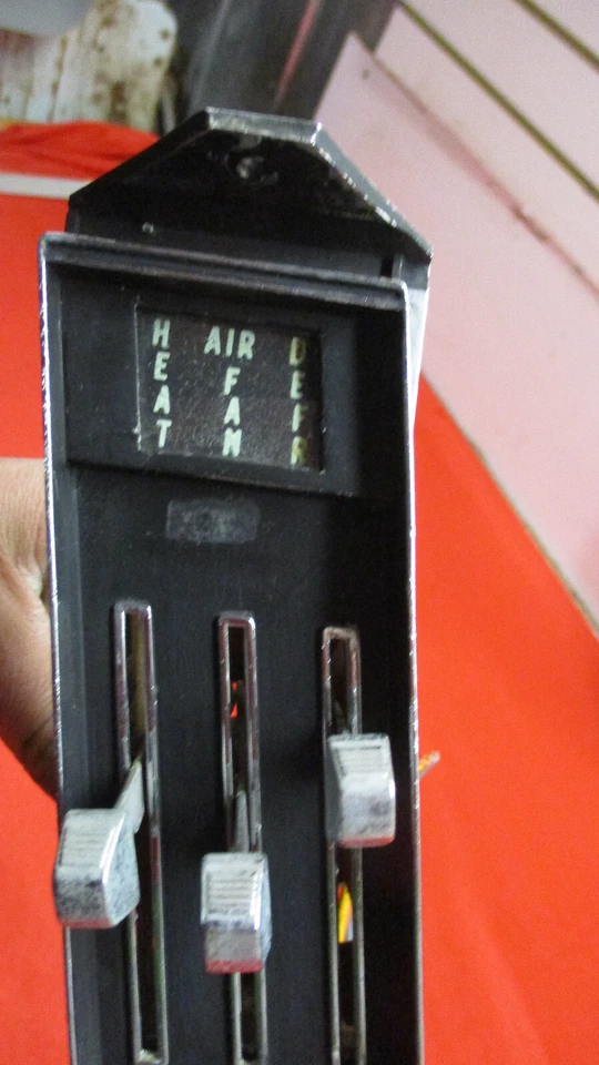 Chevrolet Van GMC 1971 1972 control de calefacción sin aire acondicionado G10 G20 G30 Foto 3 de 4