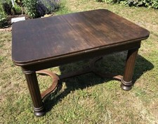 Art Deco Esstisch Tisch Ausziehtisch Tafel Eiche massiv Furnier um1920 antik alt