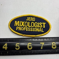 Vintage JERO MIXOLOGIST PROFESSIONAL Patch (Bar Drinks Home Bartender) 55J3
