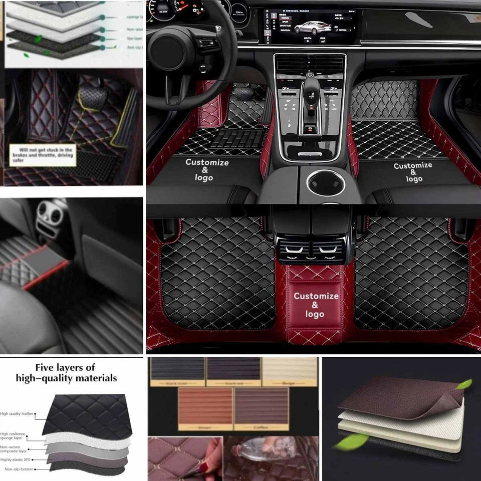 For Chrysler All Models Car Floor Mats Custom Waterproof Carpets Cargo liners Foto 2 de 4