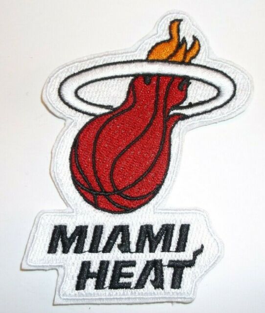 Miami Heat Embroidered PATCH~@ 3 1/2 x 2 1/2~Iron or Sew On~NBA Miami Heat Embroidered PATCH~@ 3 1/2 x 2 1/2~Iron or Sew On~NBA