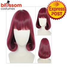 N1280 Velma Scooby Doo Adult Cosplay Wig Halloween Costume Party Hair