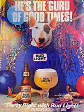 1987 Magazine Advertisement Budweiser Bud Light Spuds MacKenzie
