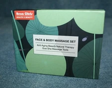 (1) RENA CHRIS Face & Body Massage Set Anti-aging Beauty Natural Therapy Gua Sha