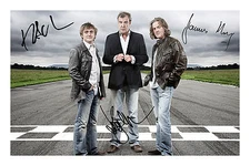 Top Gear Signed Autograph Photo Print Clarkson Hammond May