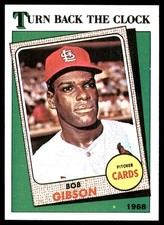 Bob Gibson 1988 Topps #664 Cardinals MLB READ FREE SHIPPING AutographDen