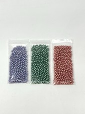3mm Vintage Round Pearl Style DIY Loose Pastel Beads Bundle